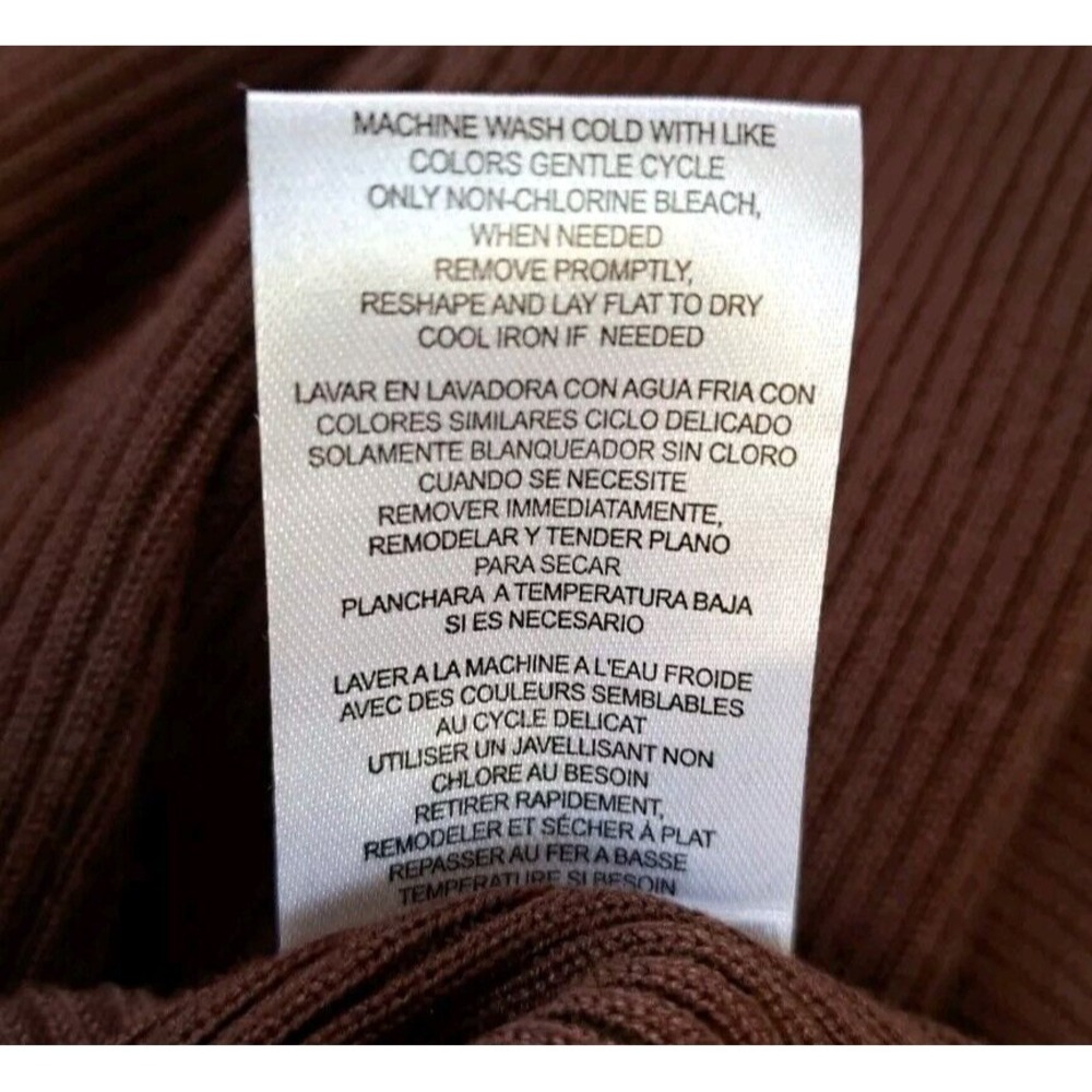 ALMOST FAMOUS Sweater Dress Womens XL Brown Color Block Long Sleeve Midi NWT - Picture 6 of 11